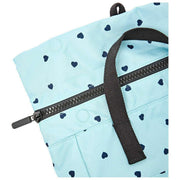 Roka Canfield B middelgrote rugzak van gerecycled canvas - blauw/blauwe harten