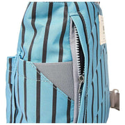 Roka Canfield B kleine rugzak van gerecycled canvas - blauwe streep