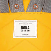 Roka Canfield B Small Recycled Nylon Backpack - Saffron Yellow