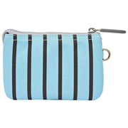 Roka Carnaby kleine portemonnee van gerecycled canvas - blauwe streep