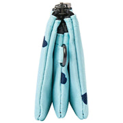 Roka Carnaby kleine portemonnee van gerecycled canvas - blauw/blauwe harten