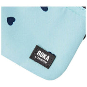 Roka Carnaby kleine portemonnee van gerecycled canvas - blauw/blauwe harten