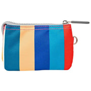 Roka Carnaby kleine portemonnee van gerecycled canvas - brede streep meerkleurig