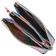 Roka Carnaby kleine portemonnee van gerecycled canvas - brede streep meerkleurig