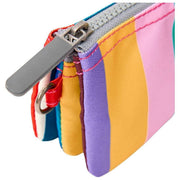 Roka Carnaby kleine portemonnee van gerecycled canvas - brede streep meerkleurig