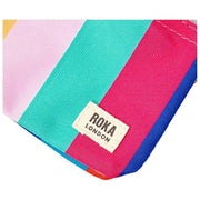 Roka Carnaby kleine portemonnee van gerecycled canvas - brede streep meerkleurig