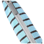 Roka Carnaby XL crossbodytas van gerecycled canvas - blauwe streep