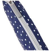 Roka Carnaby XL crossbodytas van gerecycleerd canvas - Marineblauwe stip