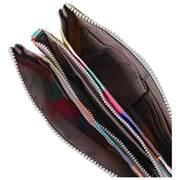 Roka Carnaby XL crossbodytas van gerecycleerd canvas - brede strepen, meerkleurig