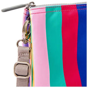 Roka Carnaby XL crossbodytas van gerecycleerd canvas - brede strepen, meerkleurig
