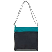 Roka Kennington B Medium Creative Waste Two Tone Recycled Nylon Crossbody Bag - Marine Blue/Black