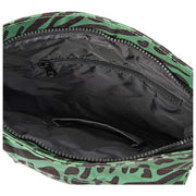 Roka Kennington B middelgrote crossbodytas van gerecycled canvas - Artisjokgroen