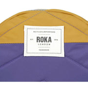 Roka Paddington B Creative Waste Two Tone Recycled Nylon Crossbody Bag - Corn Yellow/Mulberry Purple