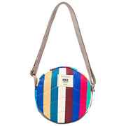 Roka Paddington B crossbodytas van gerecycled canvas - brede strepen, meerkleurig