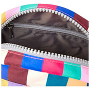 Roka Paddington B crossbodytas van gerecycled canvas - brede strepen, meerkleurig