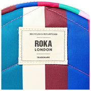 Roka Paddington B crossbodytas van gerecycled canvas - brede strepen, meerkleurig