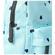 Roka Willesden B grote crossbodytas van gerecycled canvas - blauw/blauwe harten
