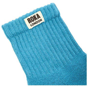 Roka Windsor Solid Crew Sokken - Adriatisch Blauw