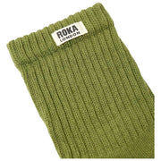 Roka Windsor Solid Crew Sokken - Avocadogroen