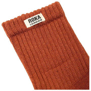 Roka Windsor Solid Crew Sokken - Bran Brown