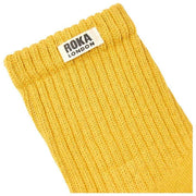 Roka Windsor Solid Crew Sokken - Maïsgeel