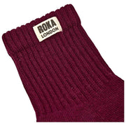 Roka Windsor Solid Crew Sokken - Pruim Burgundy