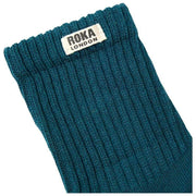 Roka Windsor Solid Crew Sokken - Blauwgroen