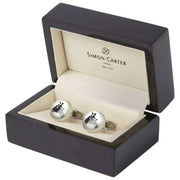 Simon Carter 40e jubileum scootermanchetknopen - zilver/zwart