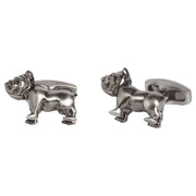 Simon Carter Pursuits Bulldog Cufflinks - Gunmetal Grey