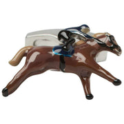 Simon Carter Racepaard Manchetknopen - Bruin/Zilver