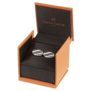 Simon Carter Skyline Cufflinks - Black/Silver