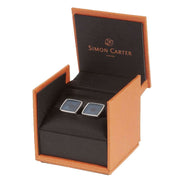 Simon Carter Sun Ray Cufflinks - Silver/Navy