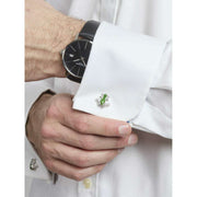Simon Carter Tree Frog Manchetknopen - Groen/Zilver