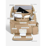 Stackers Babyverschoonrugzak - Camel Tan