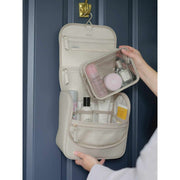 Stackers Medium hangende toilettas - Havermoutcrème