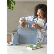 Stackers Sleek laptop- en kabelopruimtasje - donkerblauw