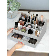 Stackers supergrote make-up organizer - kiezelgrijs