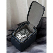 Stackers mini-reishorlogedoos met ritssluiting - marineblauw