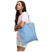 Superdry & Co Oxford Gestreepte Draagtas - Broker Blauw Gestreept