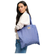 Superdry & Co Oxford Gestreepte Draagtas - Broker Marine/Roze Gestreept