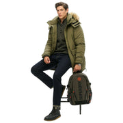 Superdry & Co Tarp geborduurde rugzak - Olijfgroen