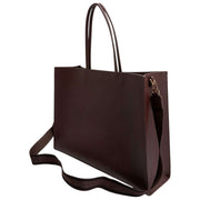 Ted Baker Iconna extra grote iconentas met webbing - chocoladebruin
