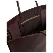 Ted Baker Iconna extra grote iconentas met webbing - chocoladebruin