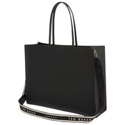 Ted Baker Iconna extra grote iconentas met webbing - Jetzwart