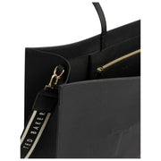 Ted Baker Iconna extra grote iconentas met webbing - Jetzwart