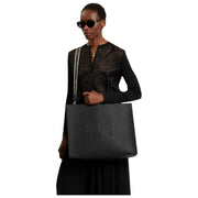 Ted Baker Iconna extra grote iconentas met webbing - Jetzwart
