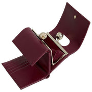 Ted Baker Roosa kleine leren portemonnee met bobbel - donkerrood