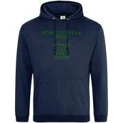 Teemarkable! St. Patricks How To Speak Irish Hoodie Navy Blue / Small - 96-101cm | 38-40"(Chest)