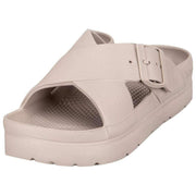 Totes SOLBOUNCE Bounce Sandalen met gekruiste gesp aan de voorkant - Taupe Beige