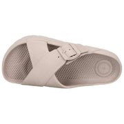 Totes SOLBOUNCE Bounce Sandalen met gekruiste gesp aan de voorkant - Taupe Beige
